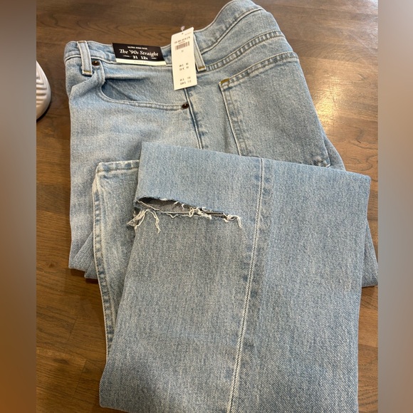 Abercrombie & Finch - Curve Love -Ultra High Rise 90’s Straight Leg Jean- - Picture 2 of 11